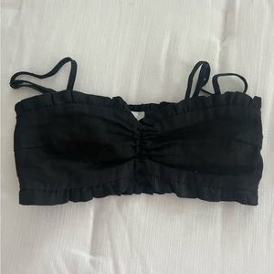 LF Black Cropped Top